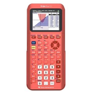 NWT TI-84 Plus CE Color Graphing Calculator, Coral (Metallic)